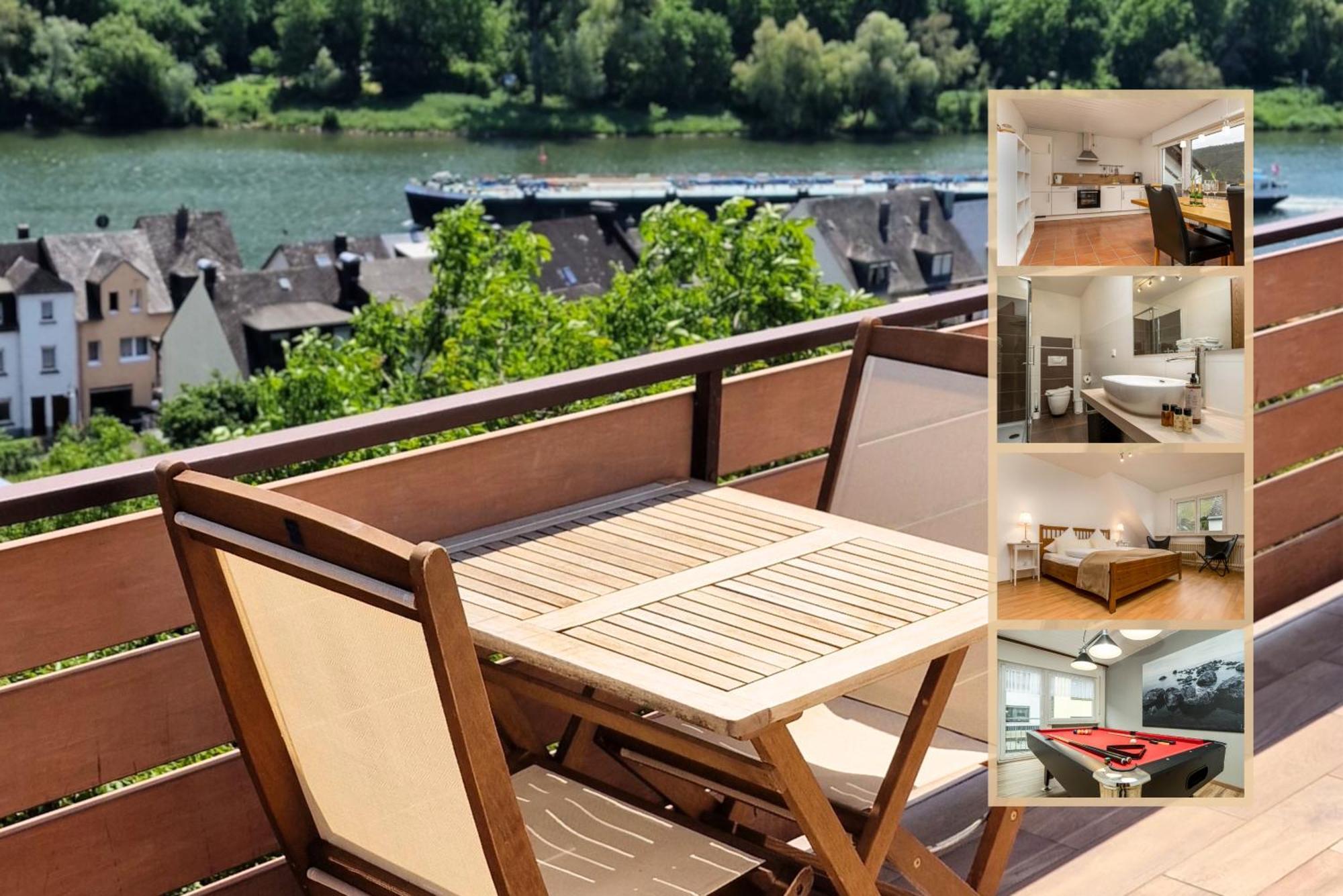 Riesling Appartement For 2 - 4 People - Billiards - Balcony With Mosel View - Parking - Wine Barrel Bar - Fully Equipped Kitchen - Netflix - Waiputv - 3 Km From Cochem Apartment Klotten